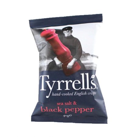 Tyrrell's Sea Salt and Black Pepper 40g